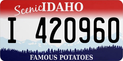 ID license plate I420960