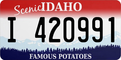 ID license plate I420991