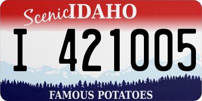 ID license plate I421005