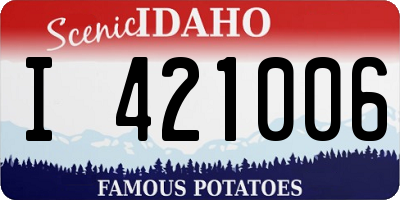 ID license plate I421006