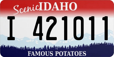 ID license plate I421011