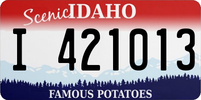 ID license plate I421013