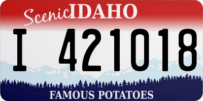 ID license plate I421018