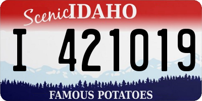 ID license plate I421019