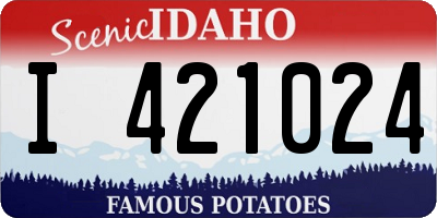 ID license plate I421024