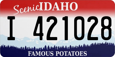 ID license plate I421028