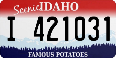 ID license plate I421031