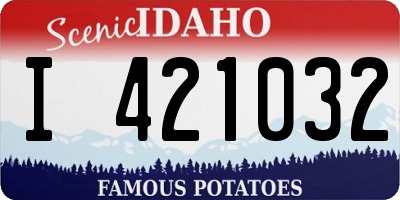 ID license plate I421032
