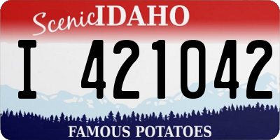 ID license plate I421042