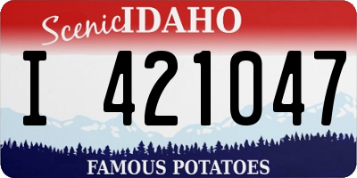ID license plate I421047