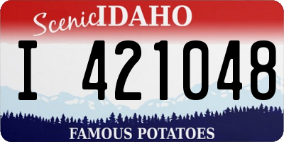 ID license plate I421048