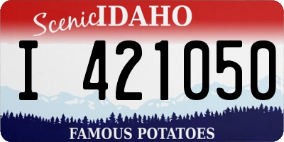 ID license plate I421050