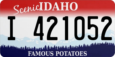 ID license plate I421052