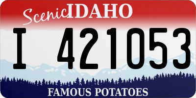 ID license plate I421053