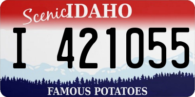 ID license plate I421055