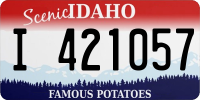 ID license plate I421057