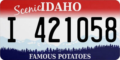 ID license plate I421058