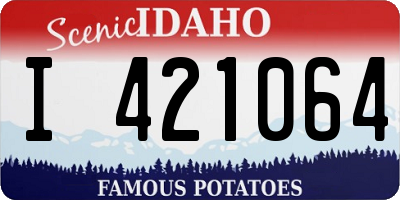 ID license plate I421064