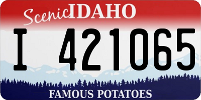 ID license plate I421065