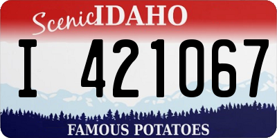 ID license plate I421067