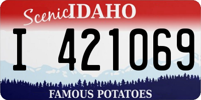 ID license plate I421069