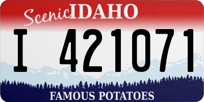 ID license plate I421071