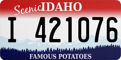 ID license plate I421076