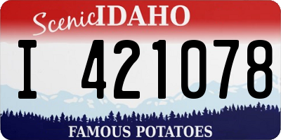 ID license plate I421078