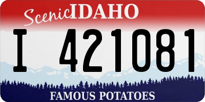 ID license plate I421081