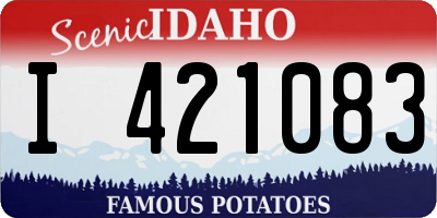 ID license plate I421083