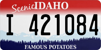 ID license plate I421084