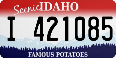 ID license plate I421085