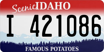 ID license plate I421086