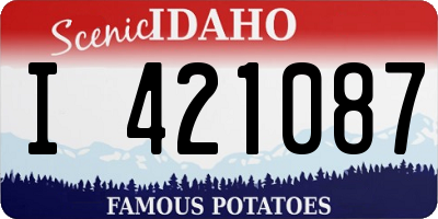 ID license plate I421087