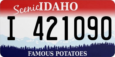 ID license plate I421090