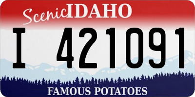 ID license plate I421091