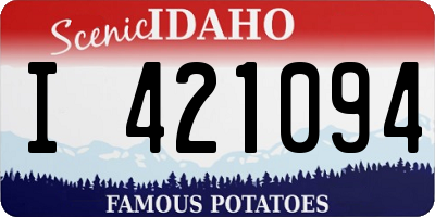 ID license plate I421094