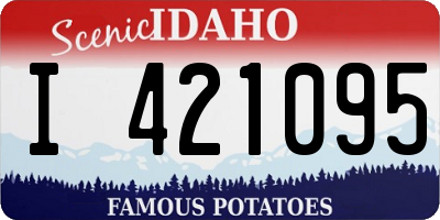 ID license plate I421095
