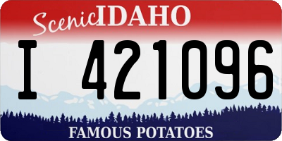 ID license plate I421096