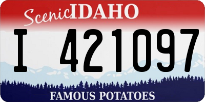 ID license plate I421097