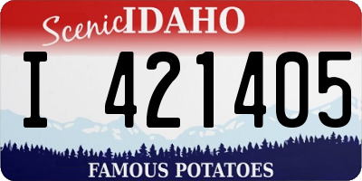 ID license plate I421405