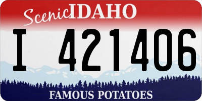 ID license plate I421406