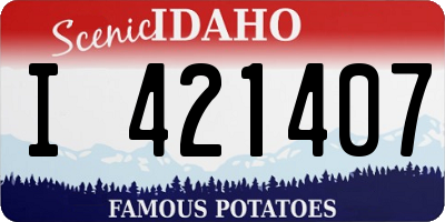 ID license plate I421407