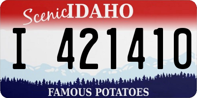 ID license plate I421410