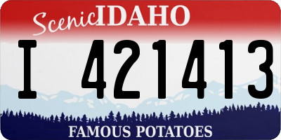 ID license plate I421413