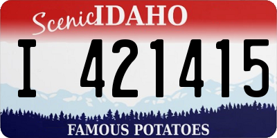 ID license plate I421415