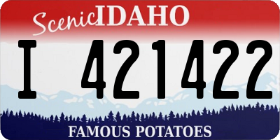 ID license plate I421422