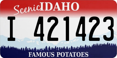 ID license plate I421423