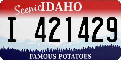 ID license plate I421429