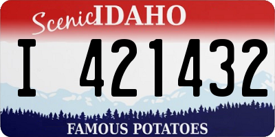 ID license plate I421432